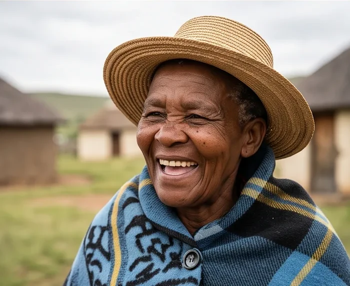 Gogo Thandi from Eastern Cape, smiling