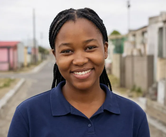 Lerato from Langa, smiling
