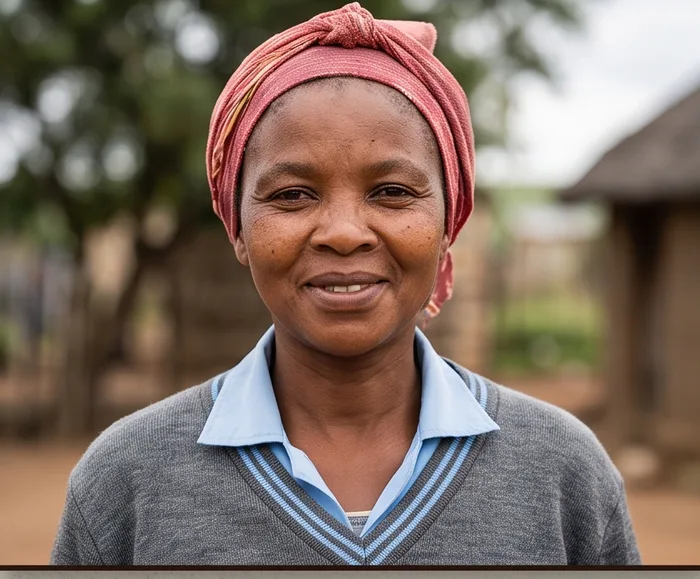 Mama Zanele from Limpopo, smiling